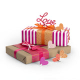 Troquel Bigz Palabra Love con corazones 3D (vista 2)