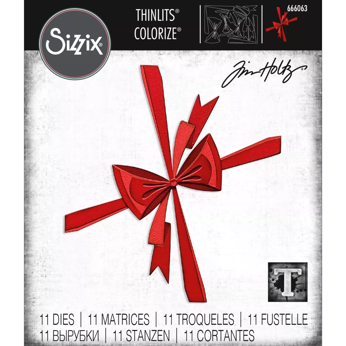Troqueles Thinlits Colorize Lazo de Tim Holtz