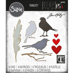 Troqueles Thinlits Lovebirds de Tim Holtz