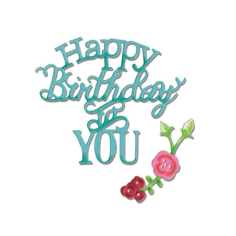 Troqueles Thinlits Frase "Happy Birthday" (vista 3)
