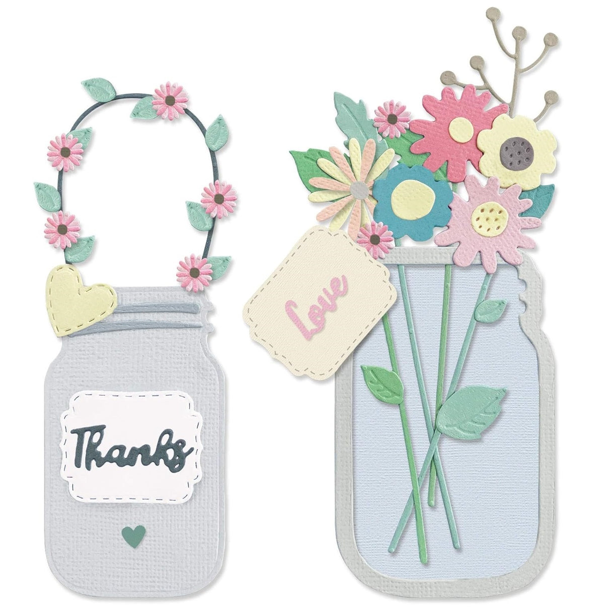Troqueles Thinlits Frasco con Flores (vista 4)