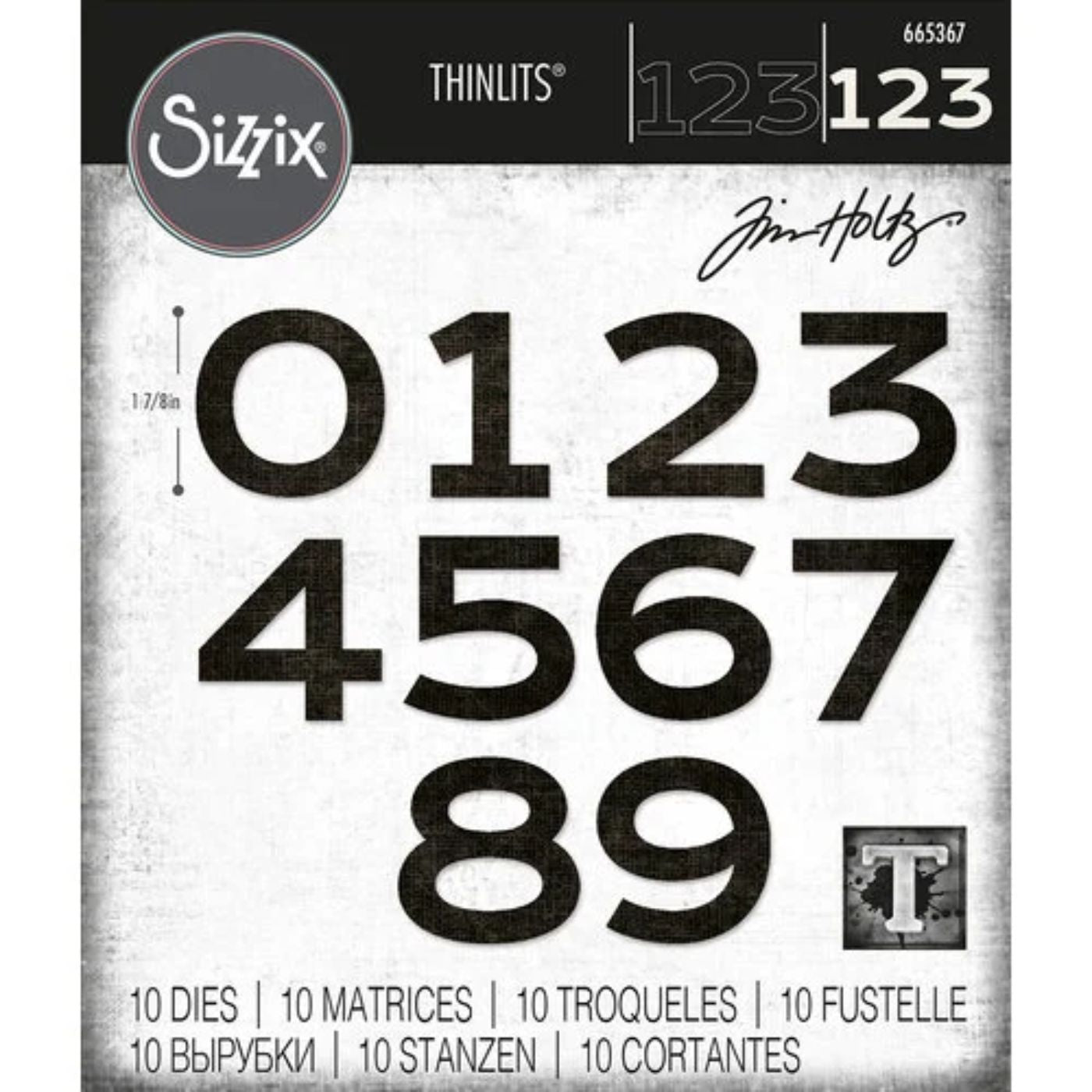 Troqueles Thinlits Númerico - Countdown de Tim Holtz