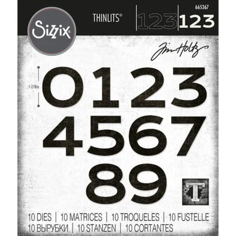 Troqueles Thinlits Númerico - Countdown de Tim Holtz
