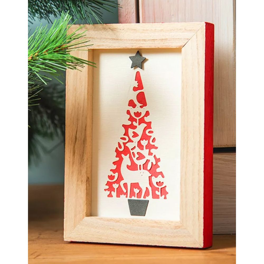 Troqueles Thinlits  Árbol Navidad Folk Art (vista 3)