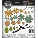 Troqueles Thinlits Florcitas en jirones de Tim Holtz