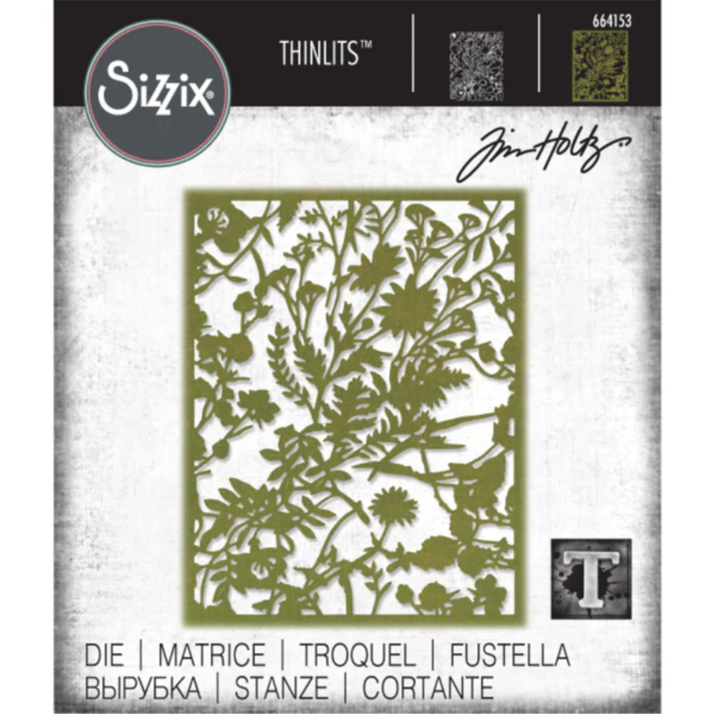 Troqueles Thinlits Fondo Orgánico de Tim Holtz