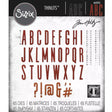 Troqueles Thinlits Alfanumérico Clásico en Mayúscula de Tim Holtz