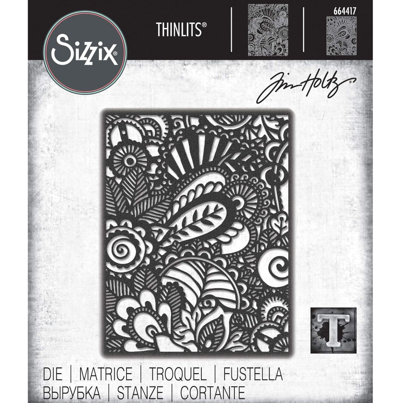 Troqueles Thinlits Fondo Doodle Art de Tim Holtz