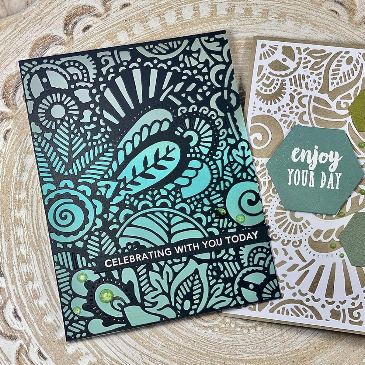 Troqueles Thinlits Fondo Doodle Art de Tim Holtz (vista 2)