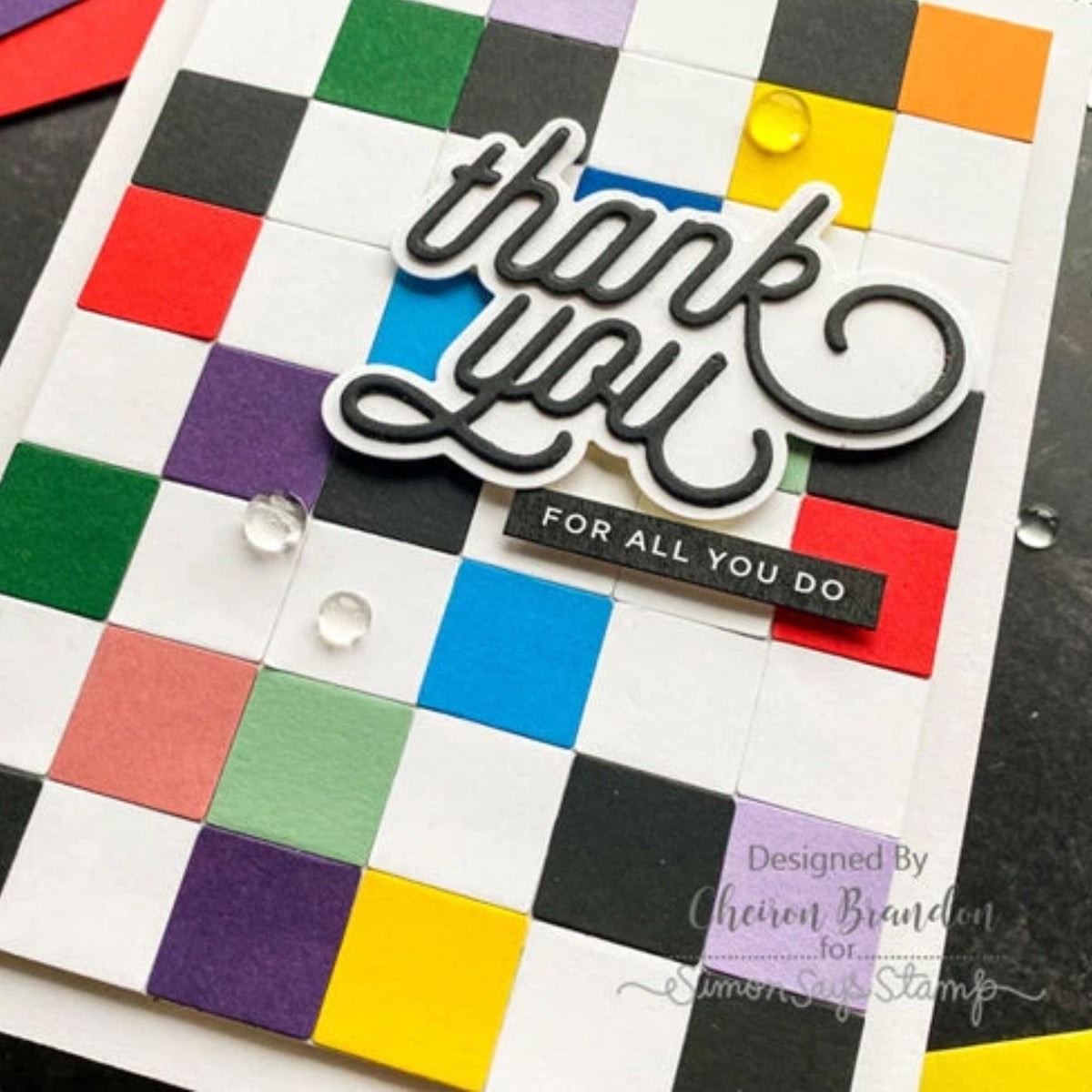 Troqueles Thinlits Stacked Tiles – Cuadrado de Tim Holtz (vista 3)