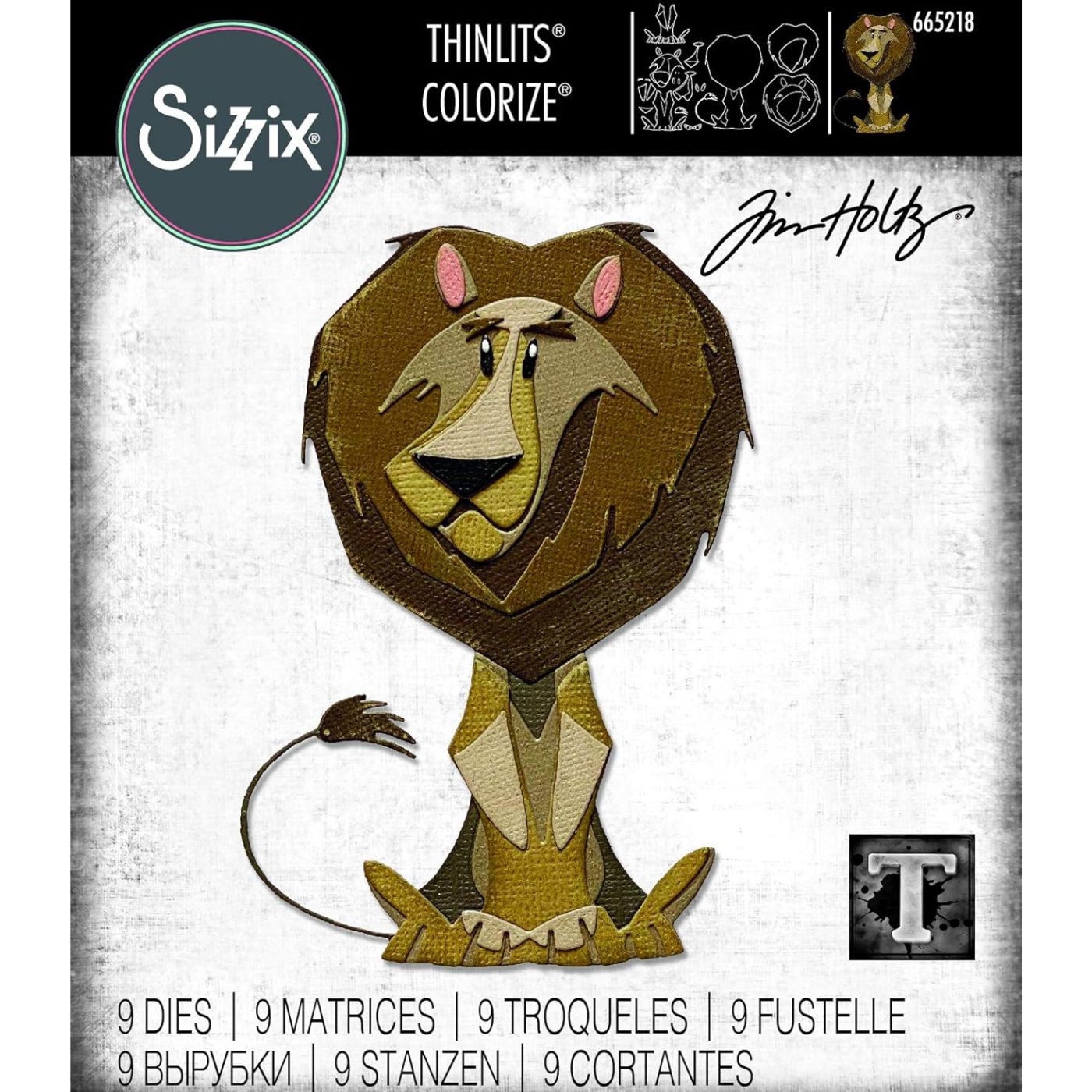Troqueles Thinlits Colorize Leon Harrison para armar de Tim Holtz