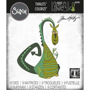Troqueles Thinlits Colorize Dragón Rupert para armar de Tim Holtz