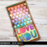 Troqueles Thinlits Stacked Tiles - Corazón de Tim Holtz (vista 3)