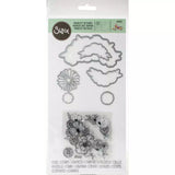 Set: 6 troqueles + 3 sellos Flores para pintar con acuarela (vista 4)