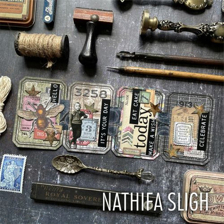 Troqueles Thinlits Vintage Labels de Tim Holtz (vista 2)