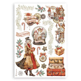 Set 8 hojas de Washi Pad Romantic Gear Up For Christmas - Navidad (vista 2)