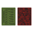 Folder embossing Calendario Diciembre/ Palabras Navidad