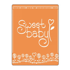 Folder de embossing Marco con Frase Sweet Baby