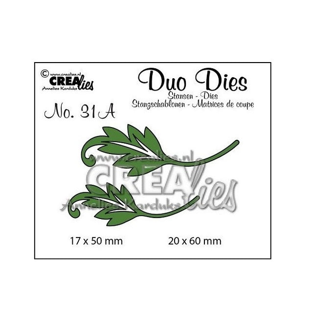 Troquel Duo Dies N°31A Hojas con Tallo #1